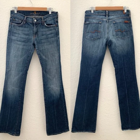 7 For All Mankind Low Rise Original Bootcut
Jeans Women's 28 - Picture 4 of 13